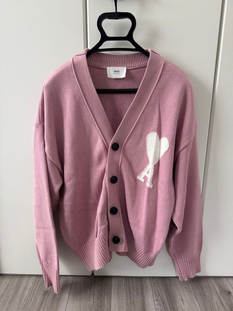 【激レア】ami ピンク ハートモチーフ カーディガン