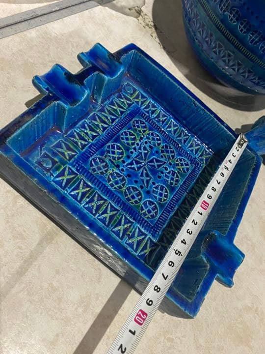 イタリア製灰皿 ビトッシ フラビア トスカーナ リミニブルー アルド ロンディ