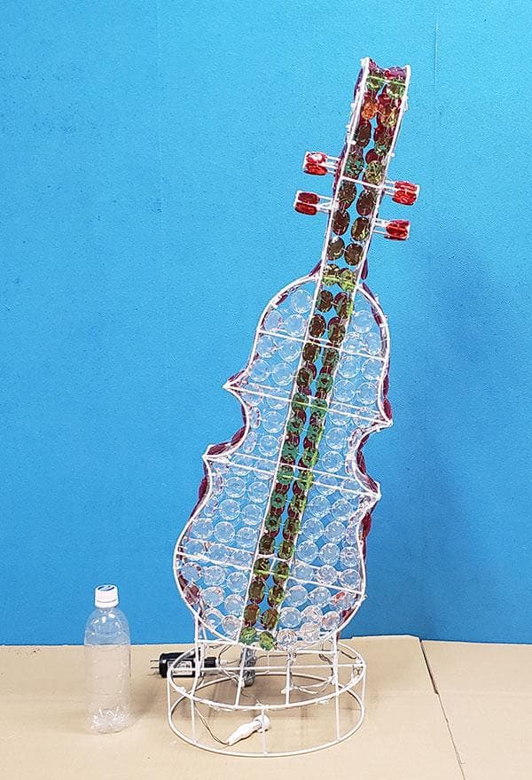 モチーフライト　LEDクリスタルビーズ・バイオリン　JOA-192