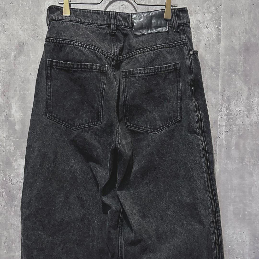 adidas ADILENIUMシーズン3ジップウォッシュド デニムパンツ28