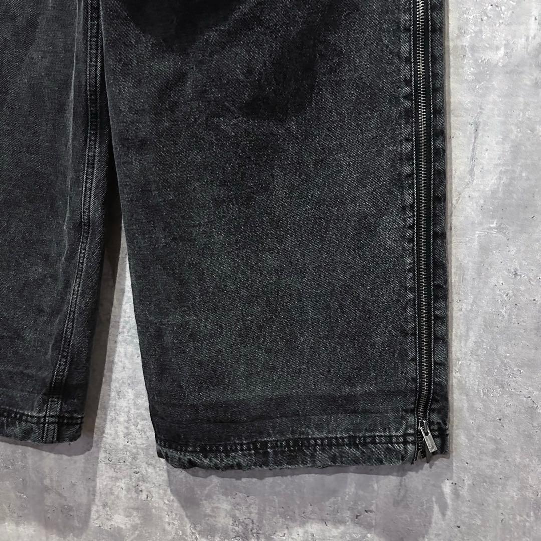 adidas ADILENIUMシーズン3ジップウォッシュド デニムパンツ28