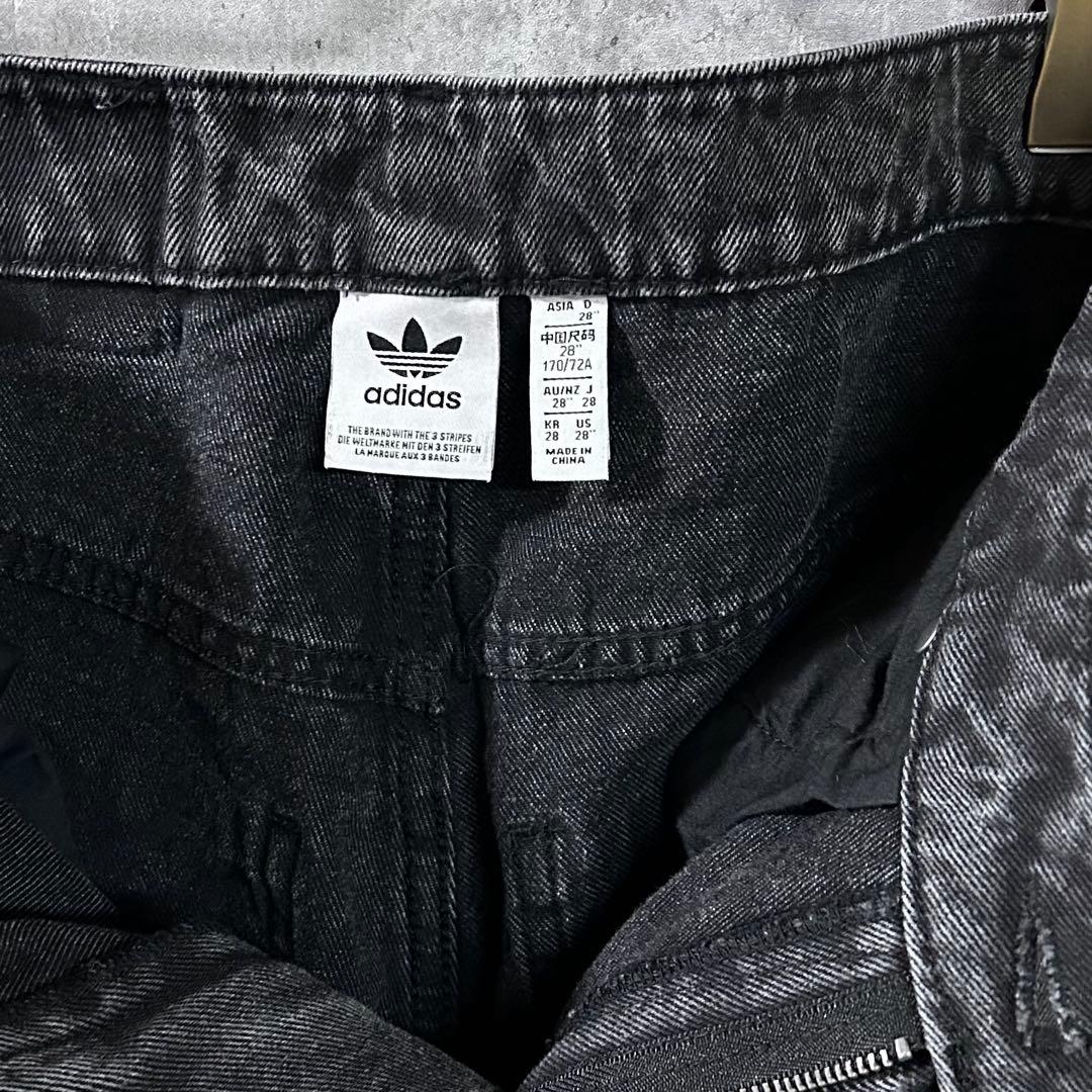 adidas ADILENIUMシーズン3ジップウォッシュド デニムパンツ28