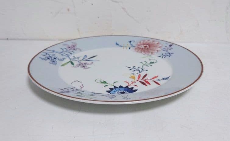 マイセンMEISSENオタフク100周年記念プレートペア お多福 ブルーオニオン