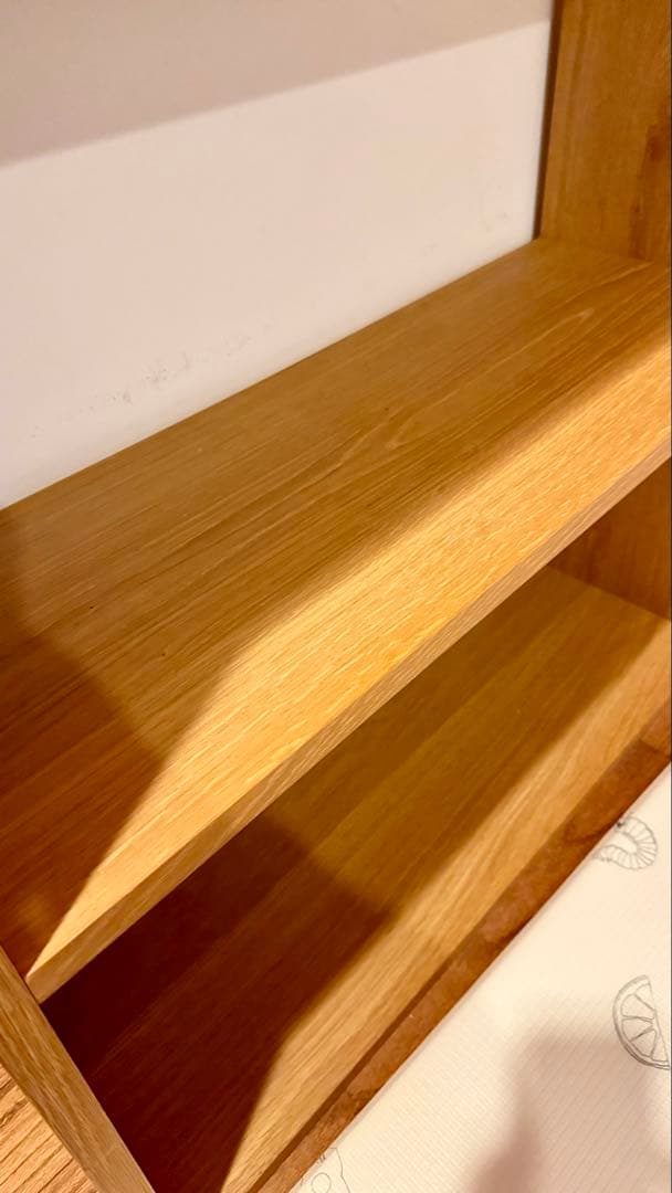 無印良品　スタッキングシェルフ・ワイド・2段・オーク材