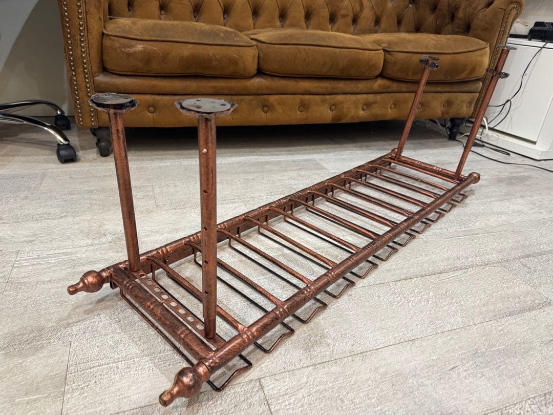 ワインラックヴィンテージ金属製1200×300