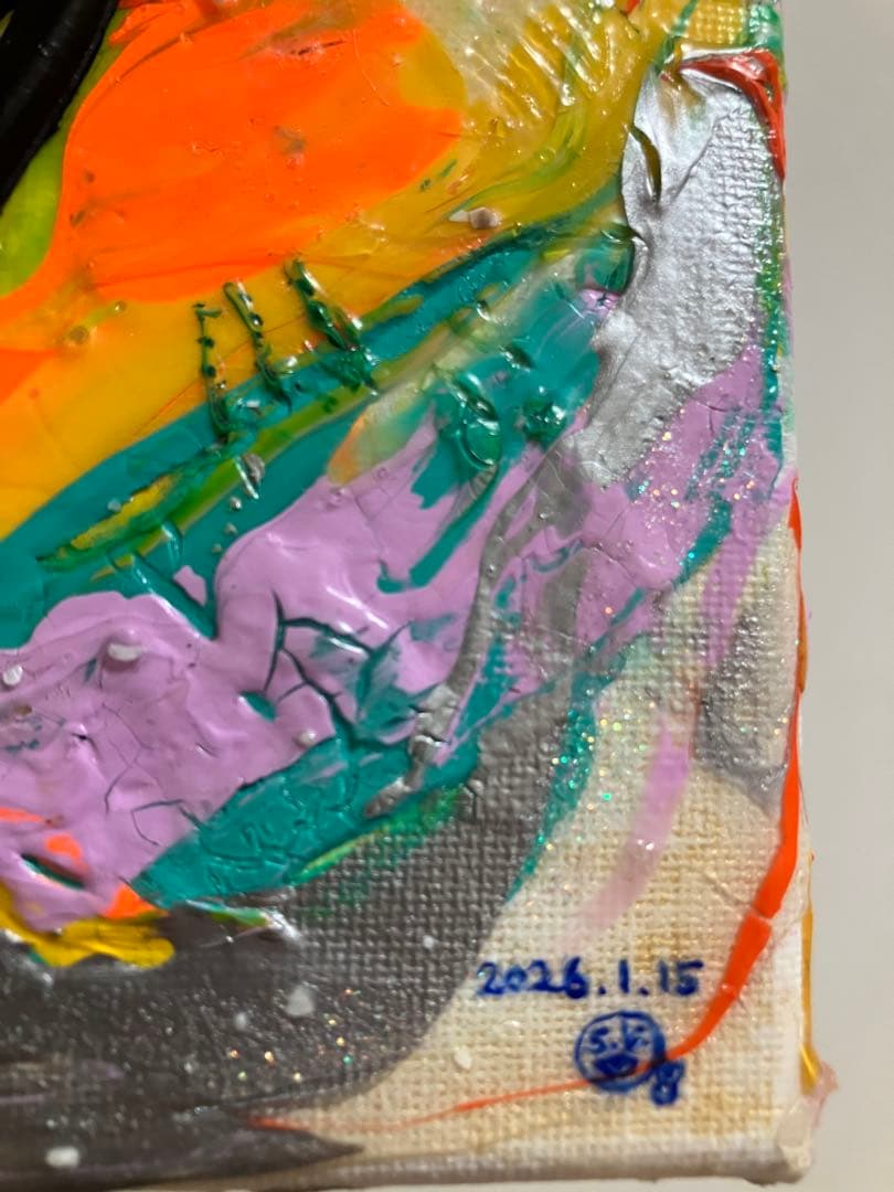 絵　絵画　インテリア　おしゃれ　カラフル　抽象画　アート　変化