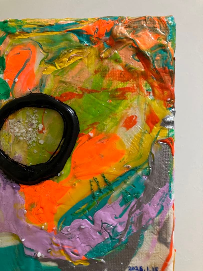 絵　絵画　インテリア　おしゃれ　カラフル　抽象画　アート　変化