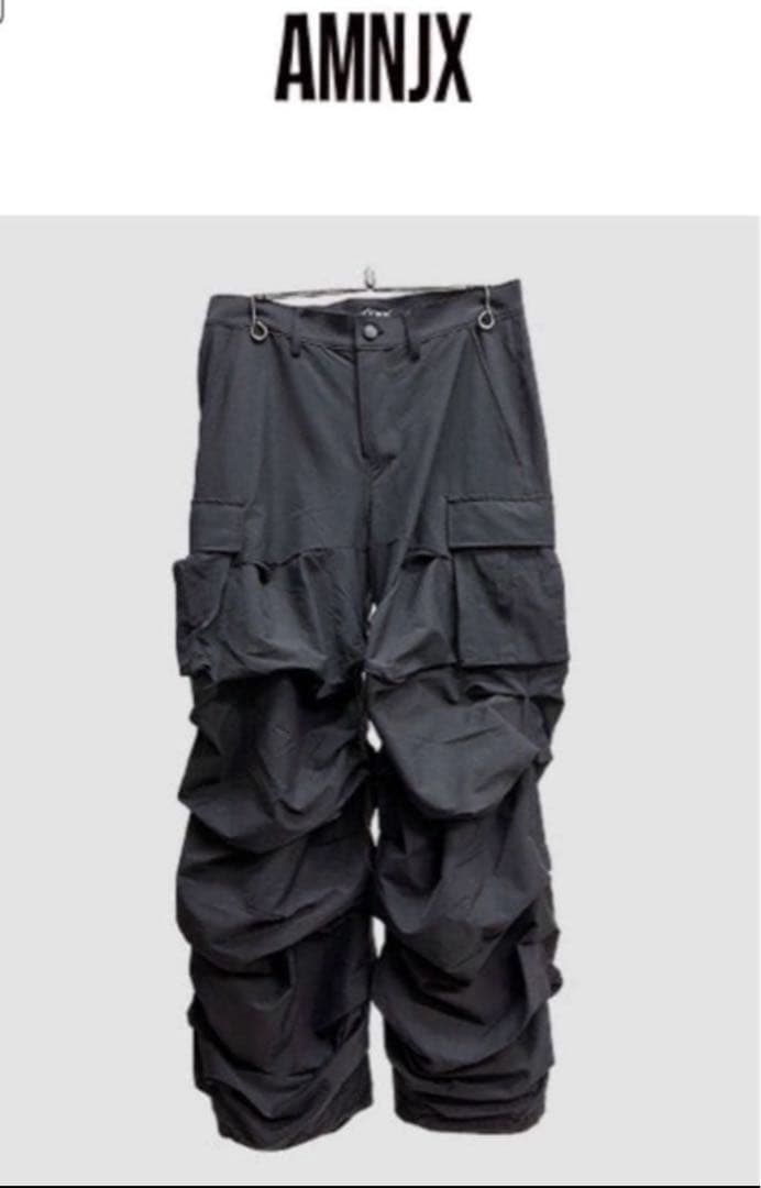 amnjx 27circus ブラックカーゴパンツ M