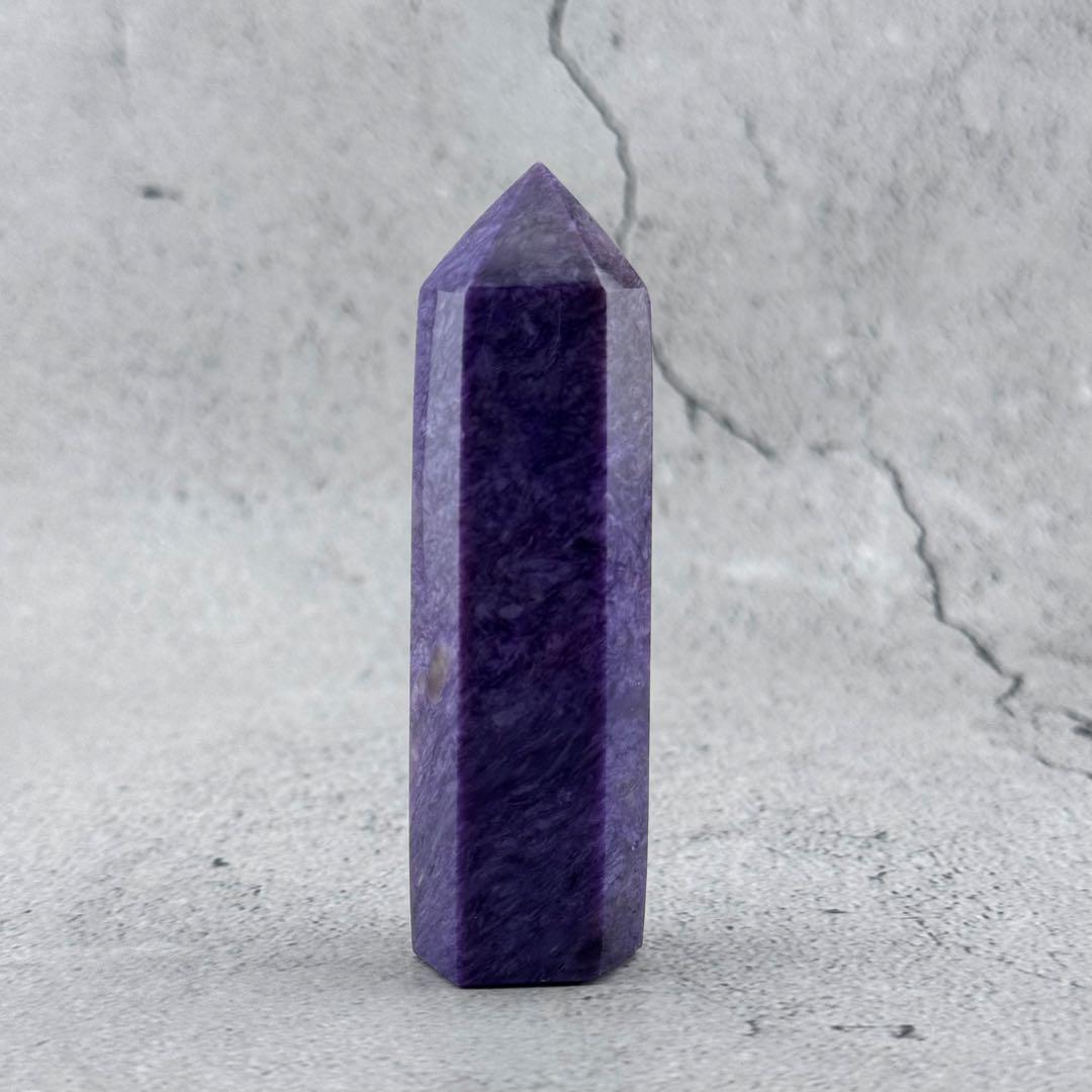 G-140チャロアイト ポイント 希少原石 高品質紫の模様が美しい 天然石