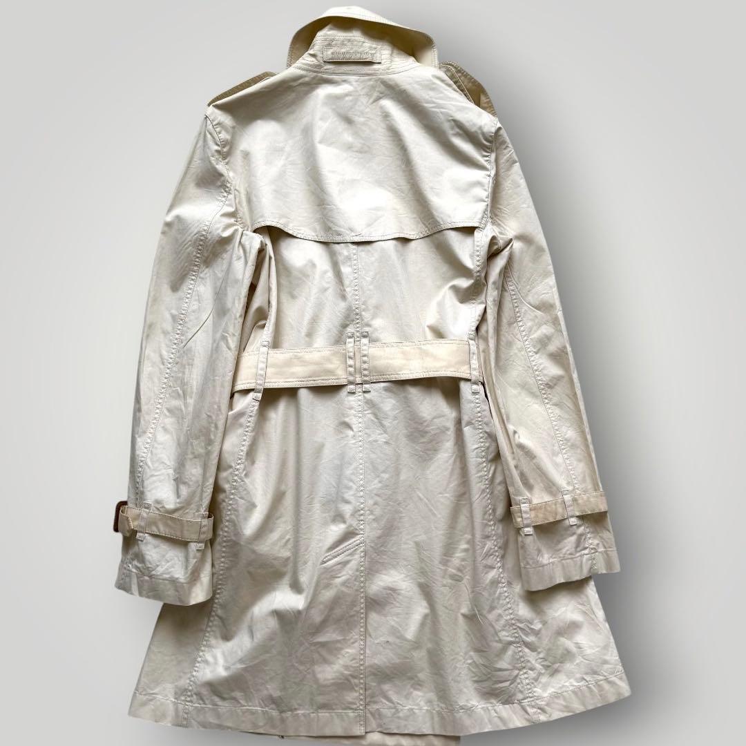 美品 バーバリーロンドン トレンチコート ノバストライプ ベージュ L