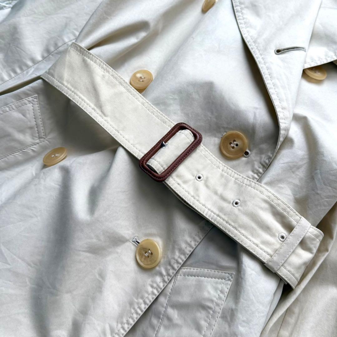 美品 バーバリーロンドン トレンチコート ノバストライプ ベージュ L