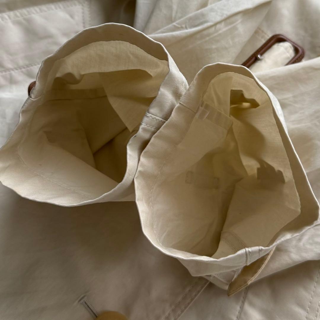 美品 バーバリーロンドン トレンチコート ノバストライプ ベージュ L