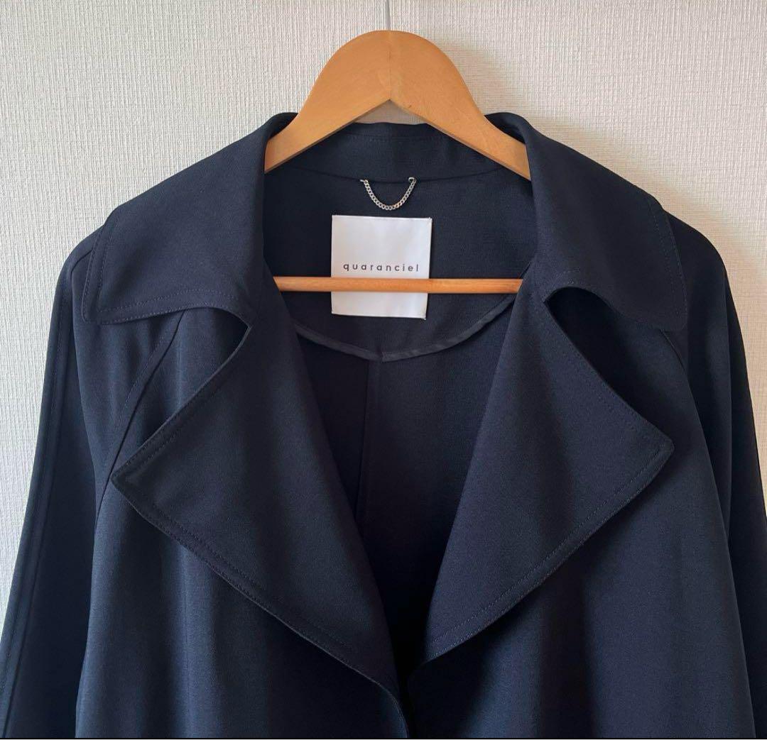 完売　quaranciel ダブルクロス ハーフ トレンチ ジャケット コート
