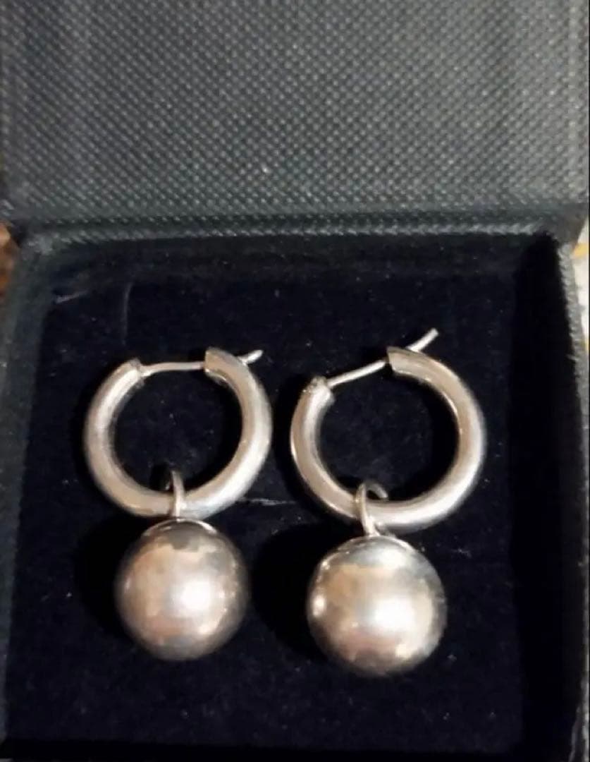 Vintage ヴィンテージ フープピアス ポタラピアス silver 925