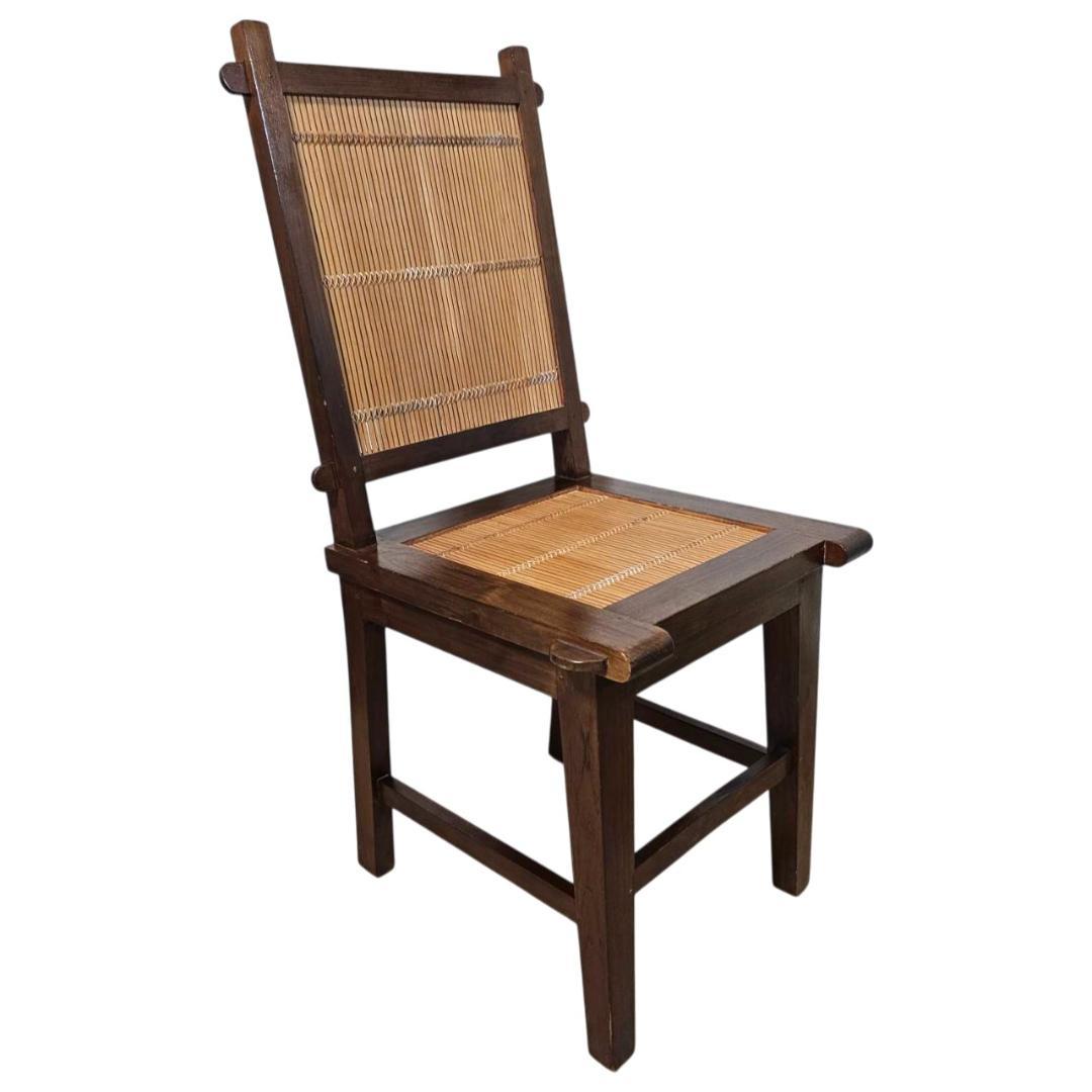 バンブーチェア① 竹×無垢材 アンティーク調 ダイニングチェア 和モダン