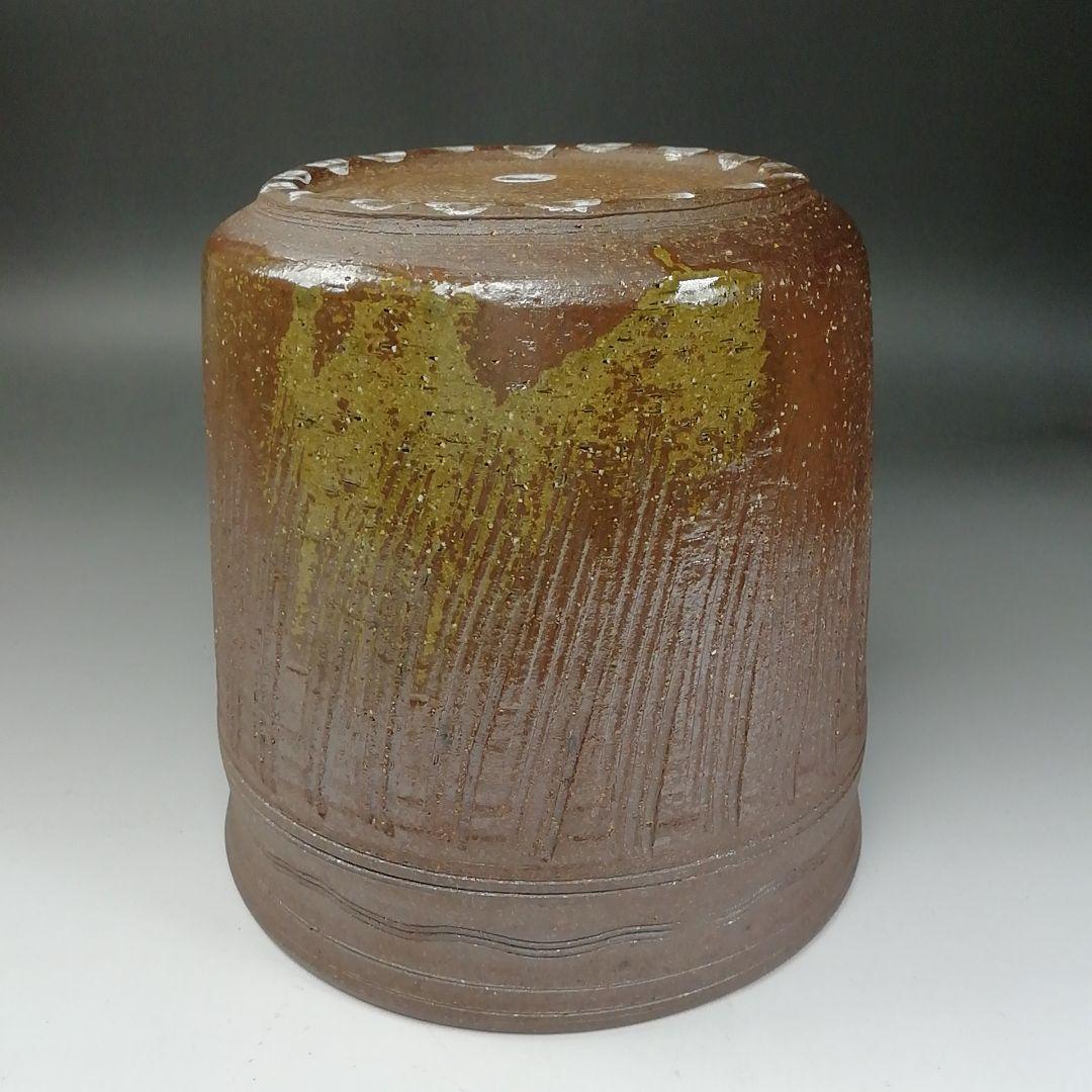 Ｔ１９５　水指　『一重口南蛮写　水指』『平安　与楽造』　共箱　茶道具