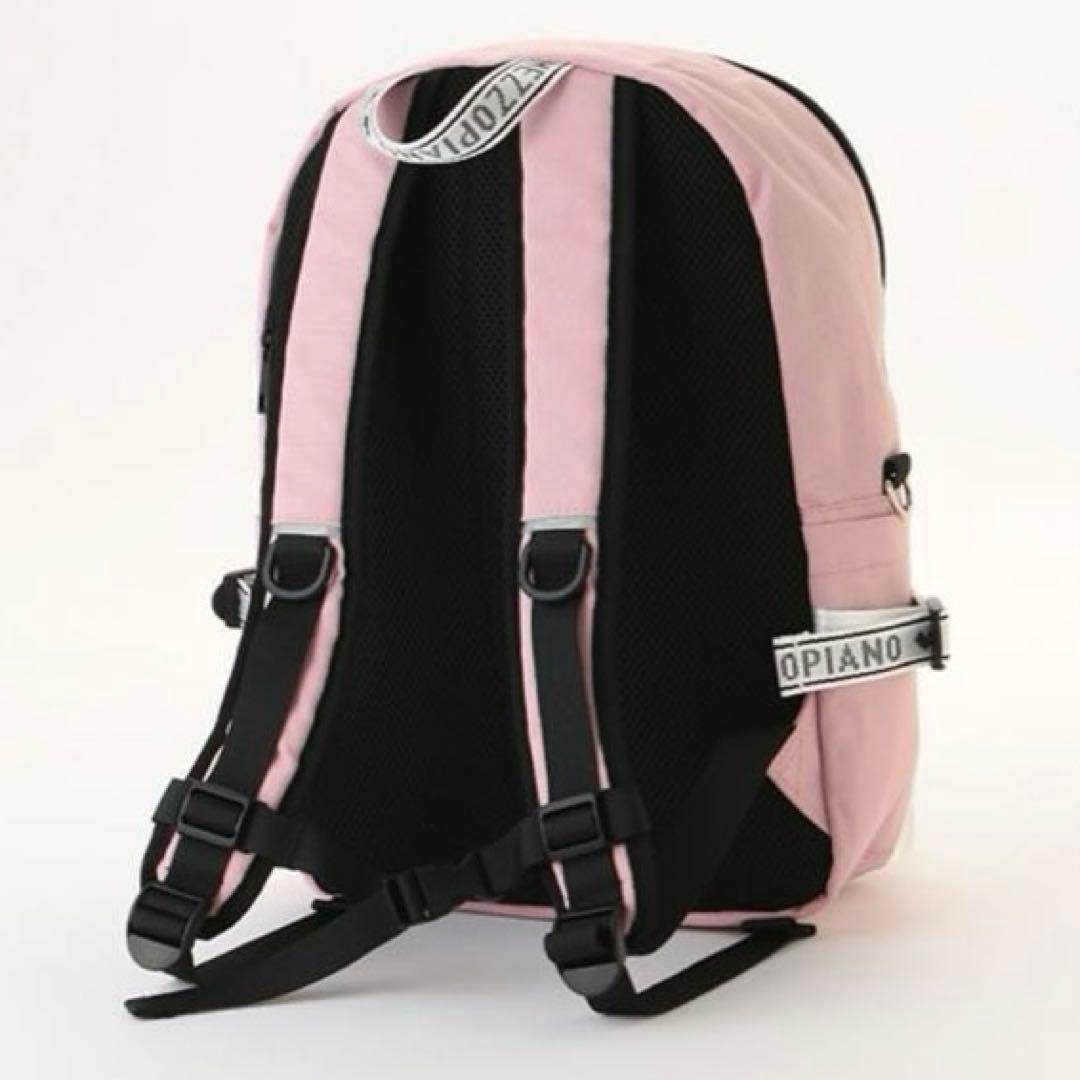 メゾピアノジュニア　ロゴジャガードテープリュック