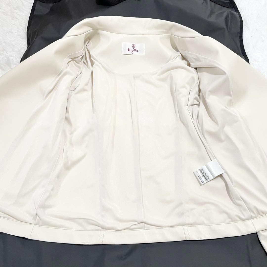 極美品　kay me ケイミー ストレッチライダース ジャケット　洗える　7