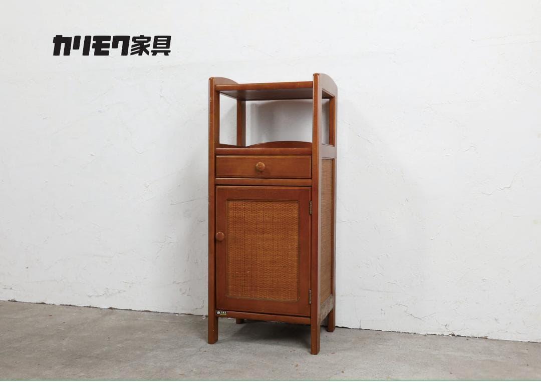 『karimoku』カリモク 電話台 飾棚 キャビネット 花台 RWmis68