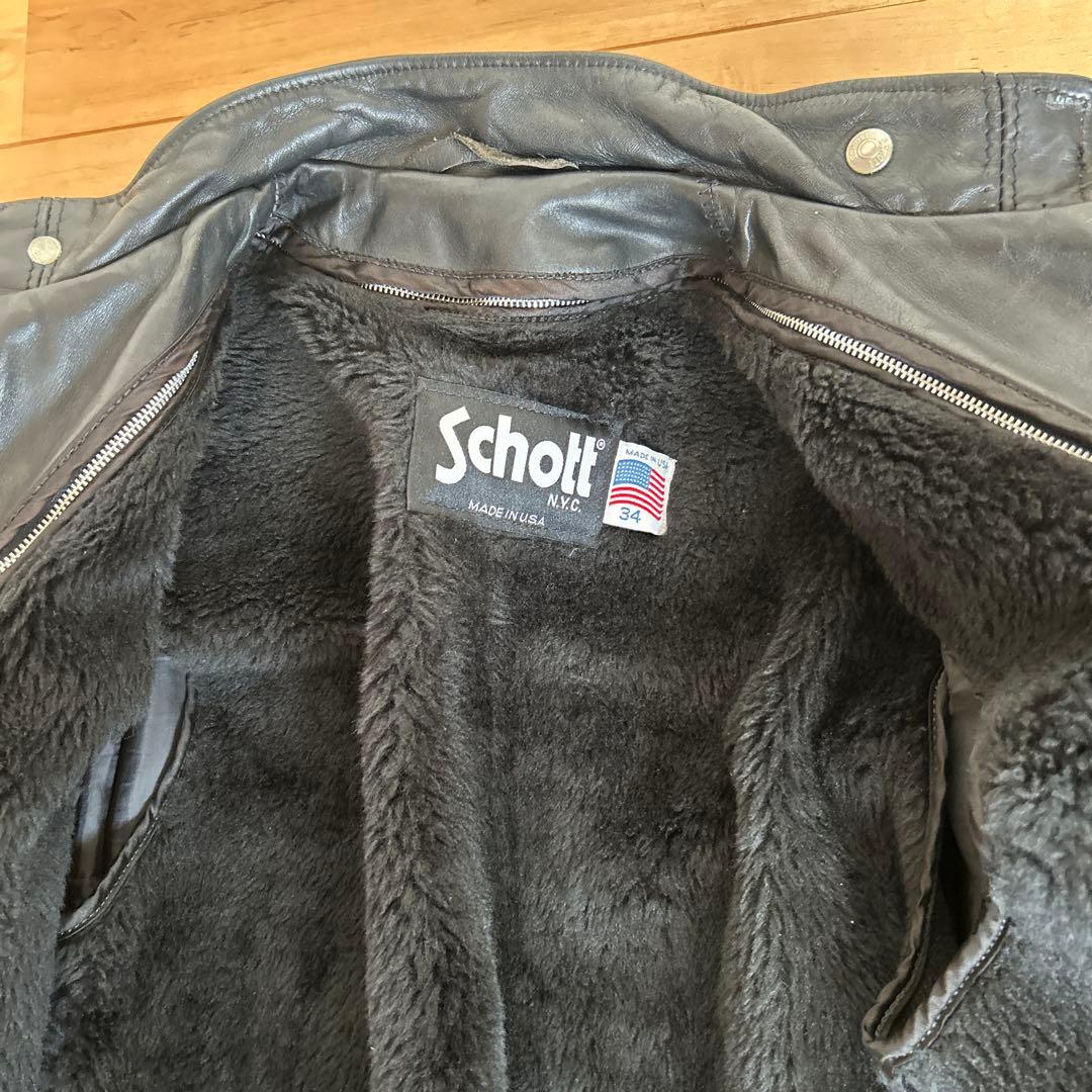 Schott シングルライダース 641 サイズ34(S) Y