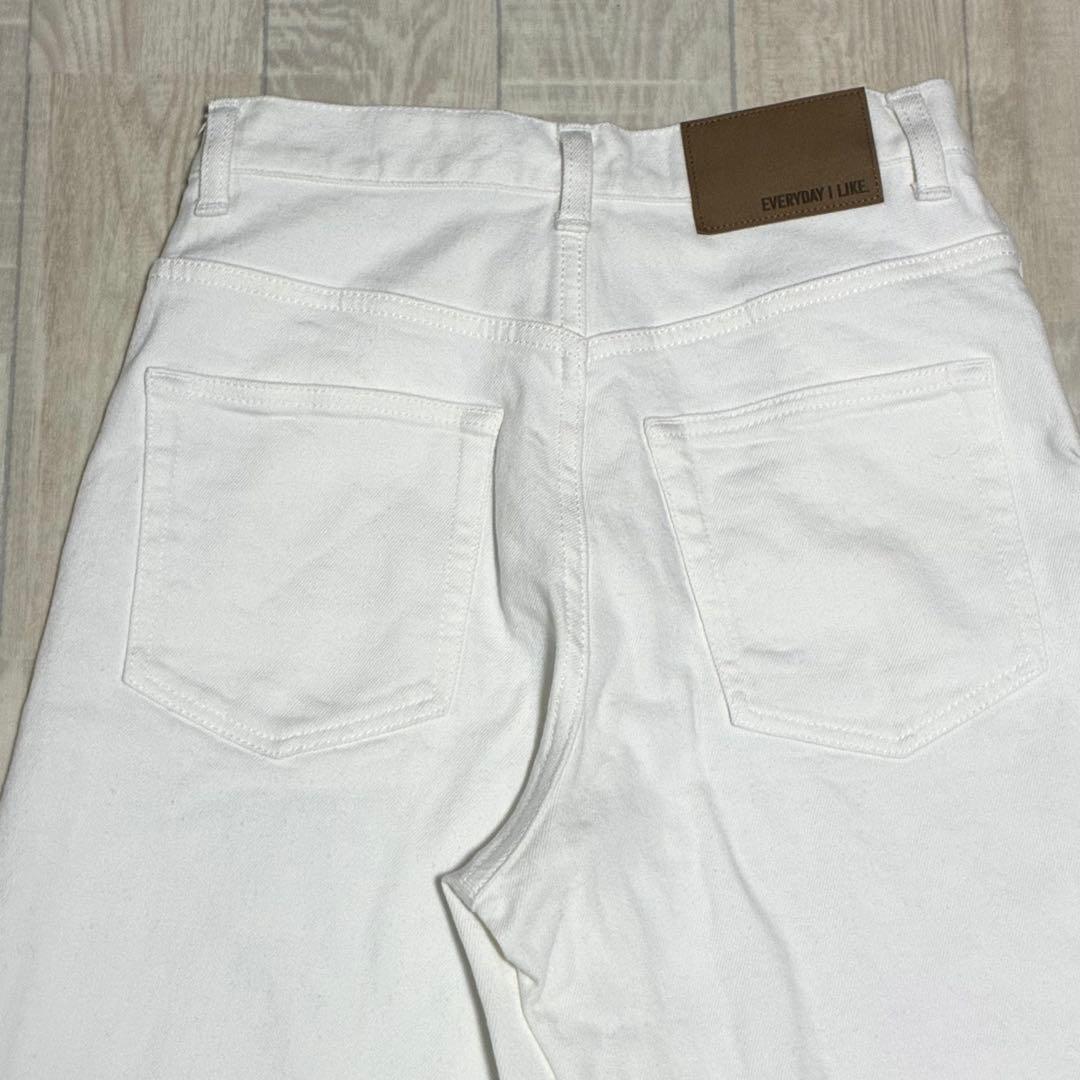 EVERYDY I LIKE. Loose Jeans ホワイト ワイドデニム