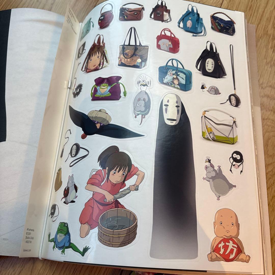 ロエベ LOEWE ジブリ 千尋　ノート 袋　湯札　リボン　千と千尋　ノベルティ