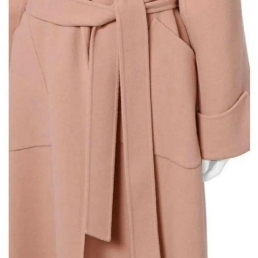 Mila Owen ピンク ロングコート ベルト付き