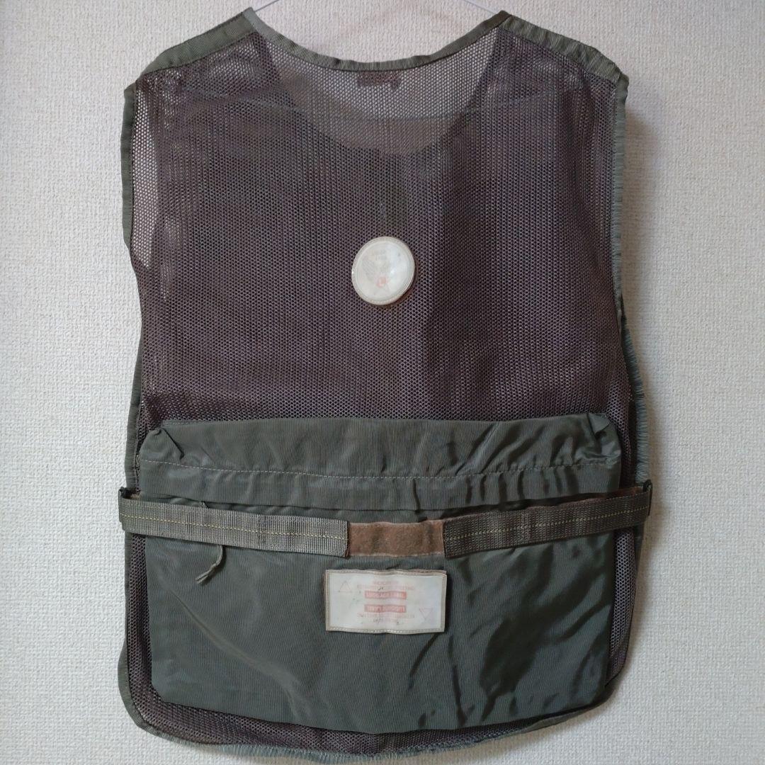 ヴィテージLUGGAGE LABEL山口タグミニタリーメッシュプルオーバーベスト