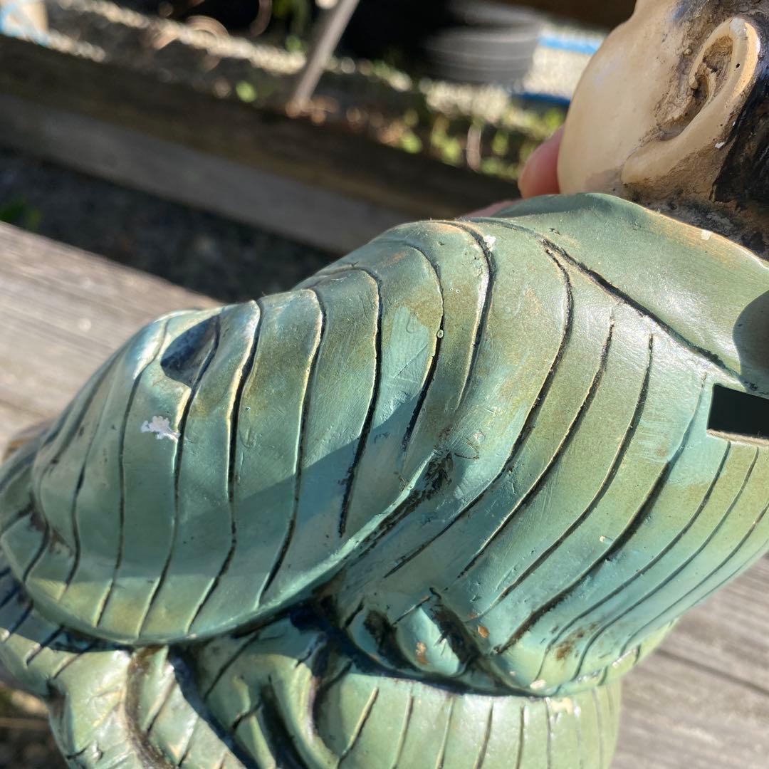 仙台四郎像　商売繁盛　貯金箱　開運　万平　縁起物　人神　昭和レトロ　人形　置物