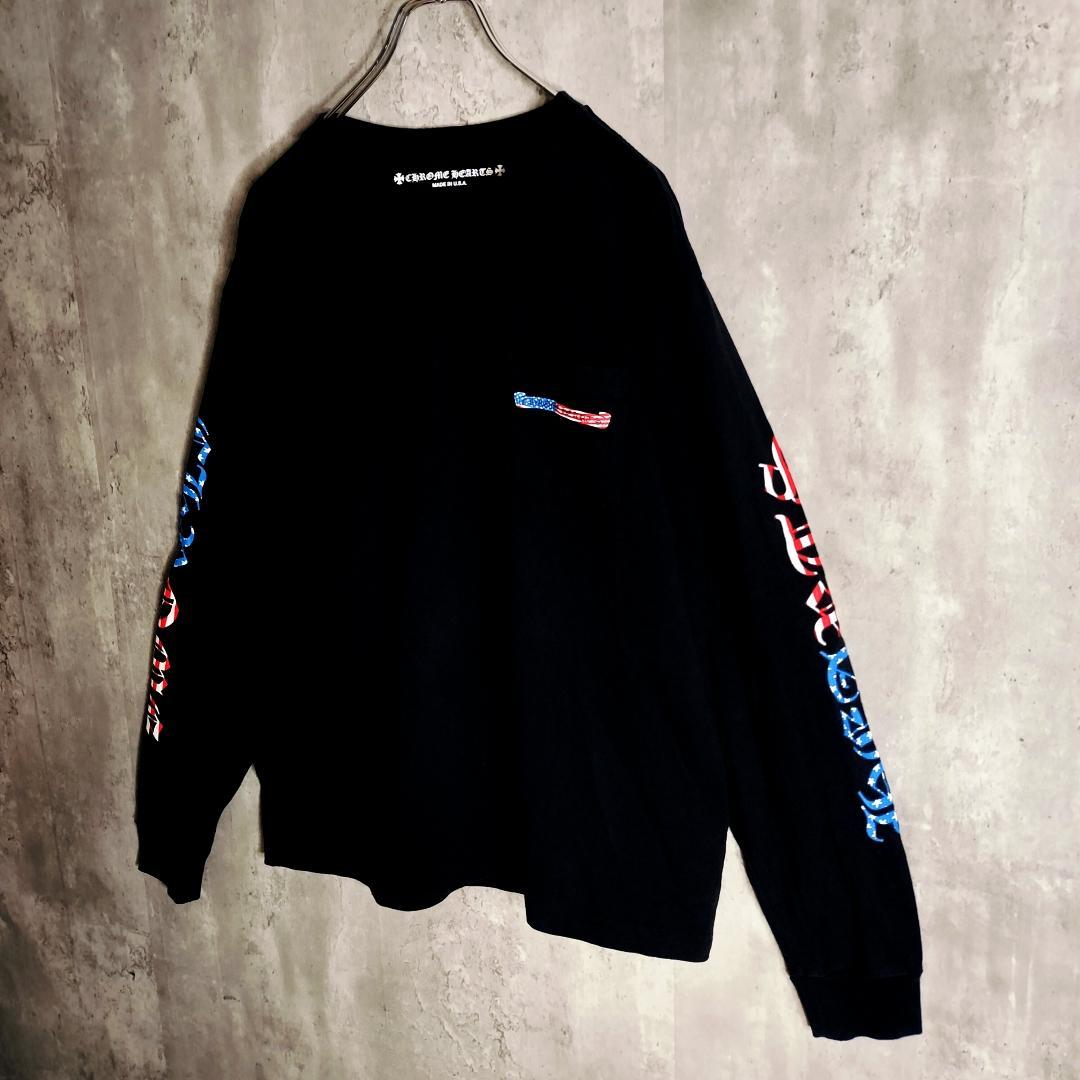 クロムハーツ 21AW MATTY BOY 星条旗 AMERICA ロンT XL