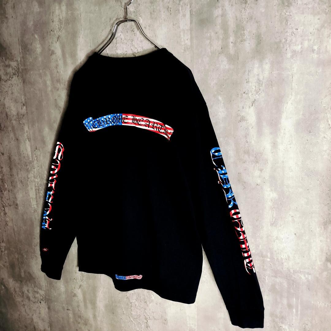 クロムハーツ 21AW MATTY BOY 星条旗 AMERICA ロンT XL