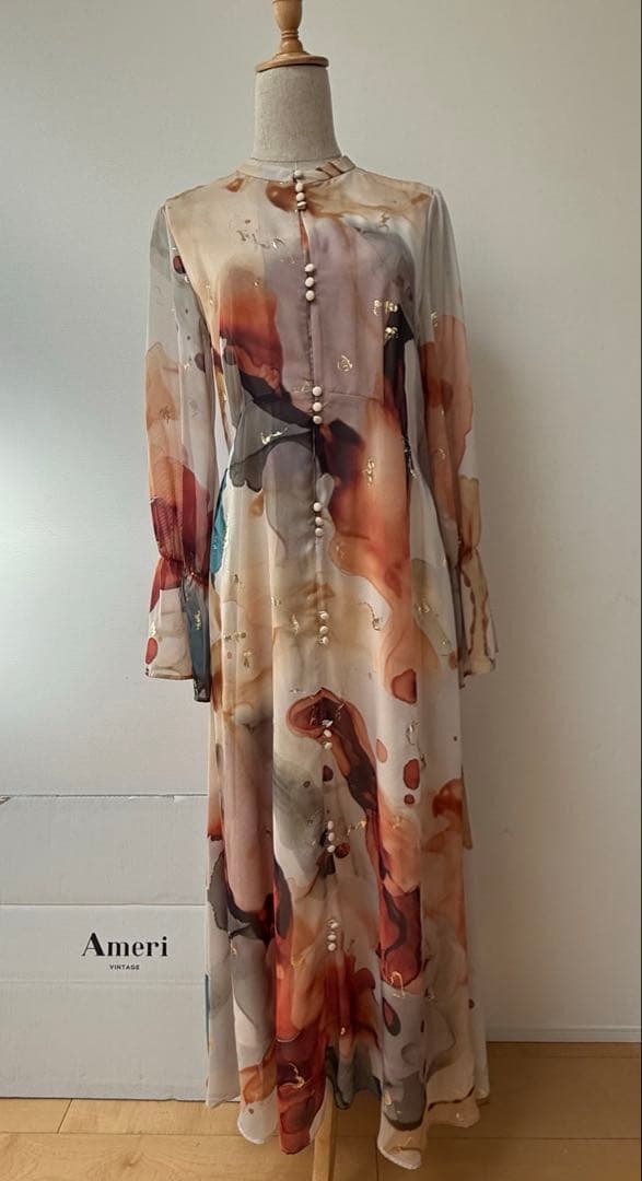 ワンピース UNDRESSED AMELIA INK ART DRESS