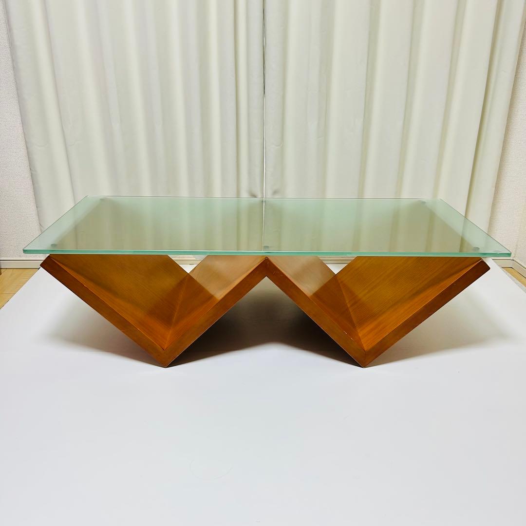 【定価17万超】arflex モンターニャ ガラステーブル リビングテーブル