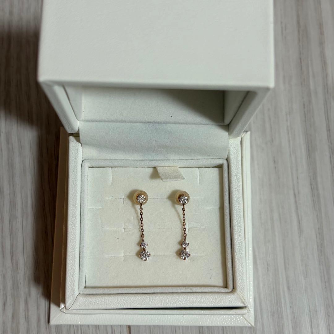 4°C ピアス K10 ピンクゴールド ピアス