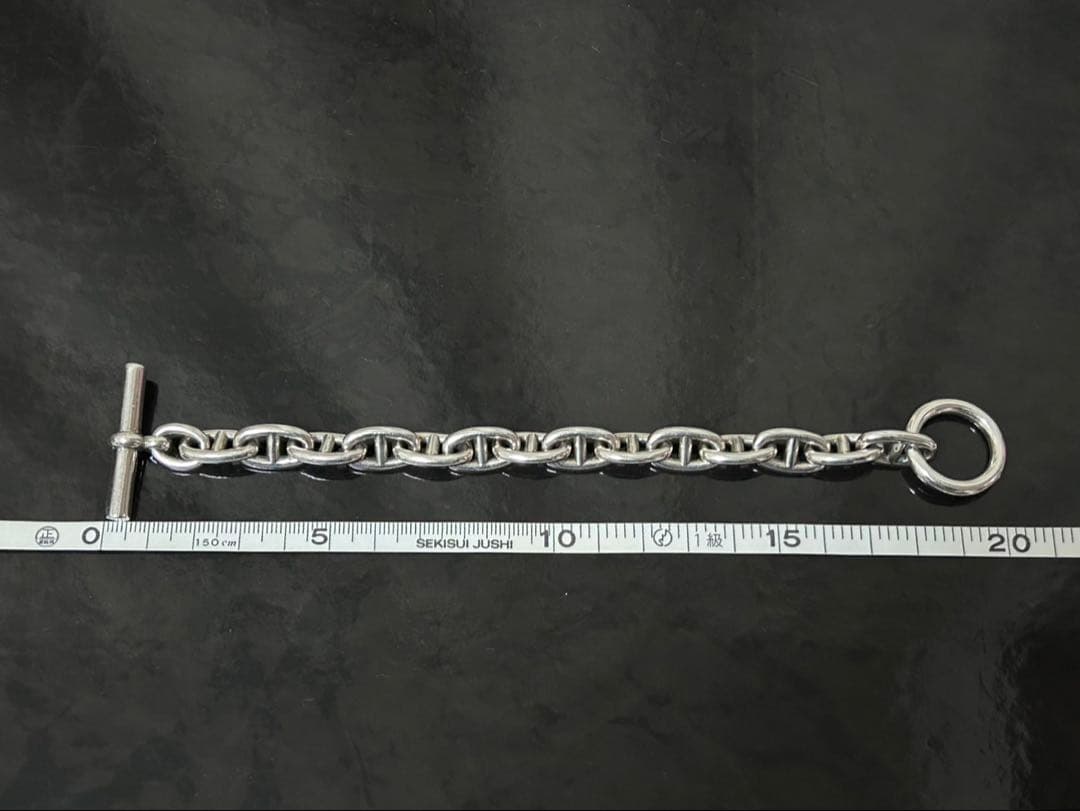 シルバー925アンカーチェーンブレスレットシェーヌダンクルMM