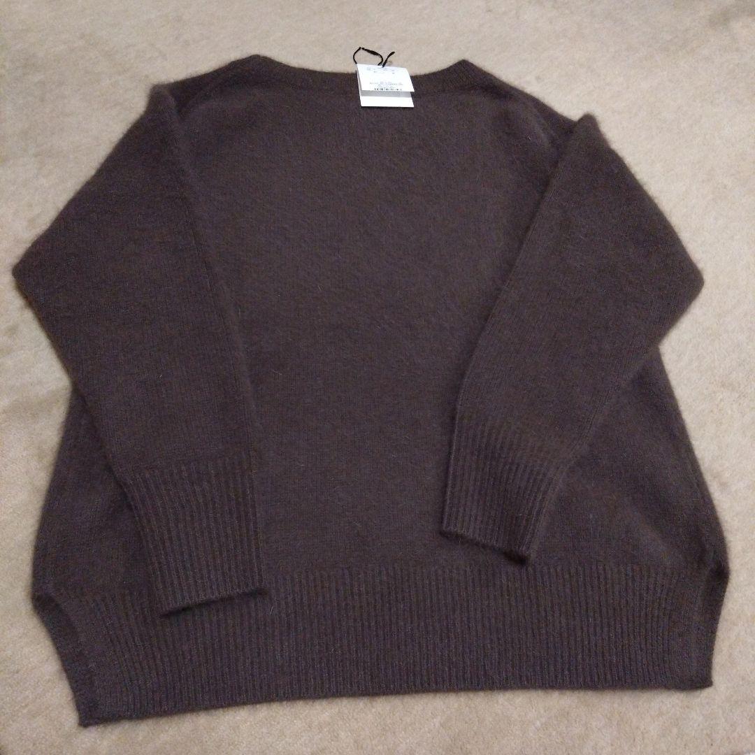 ちーちゃん　Arpegestory FUR2WAYロングニット　茶色