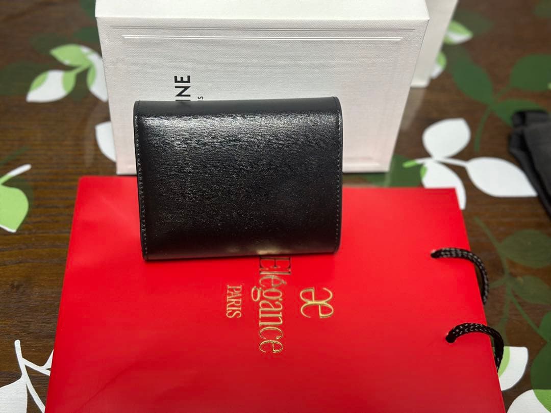 CELINE ブラック 三つ折り財布