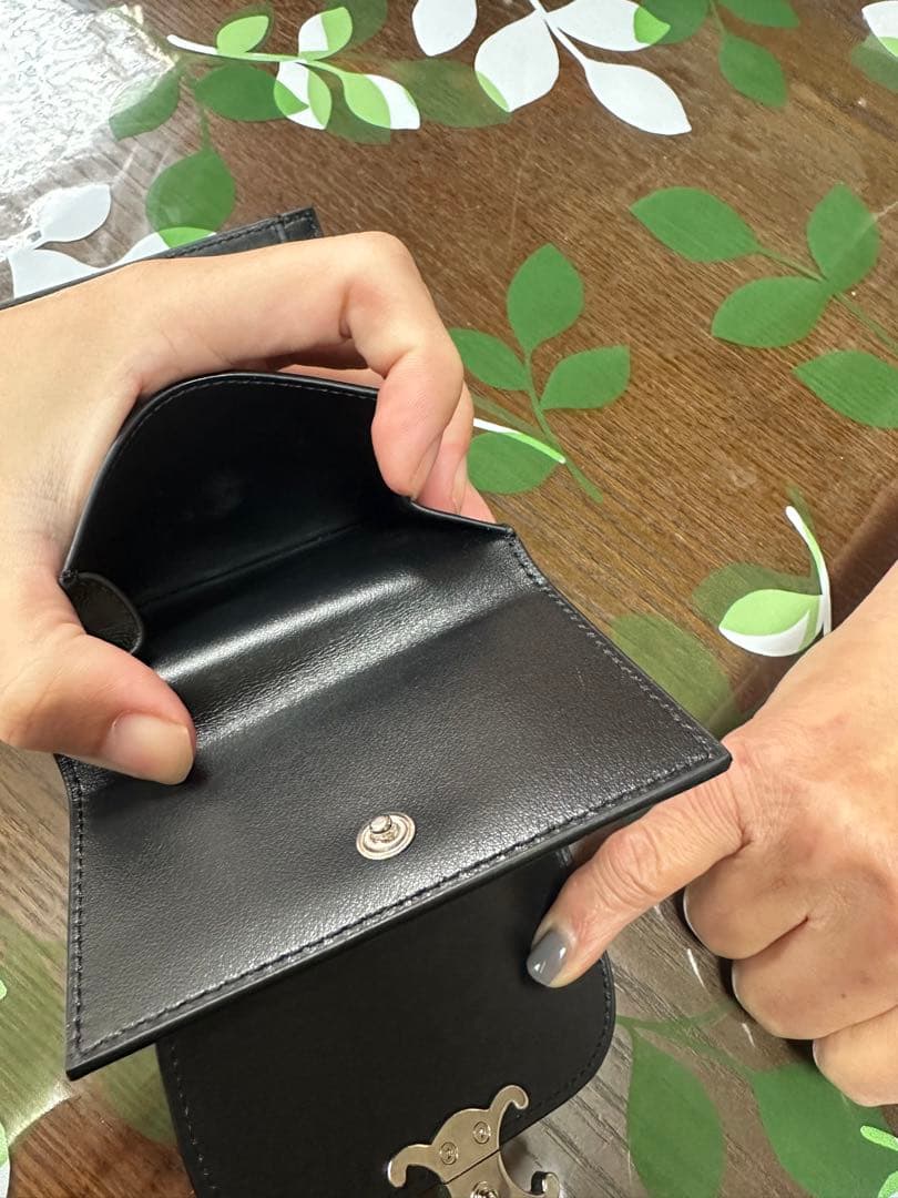 CELINE ブラック 三つ折り財布