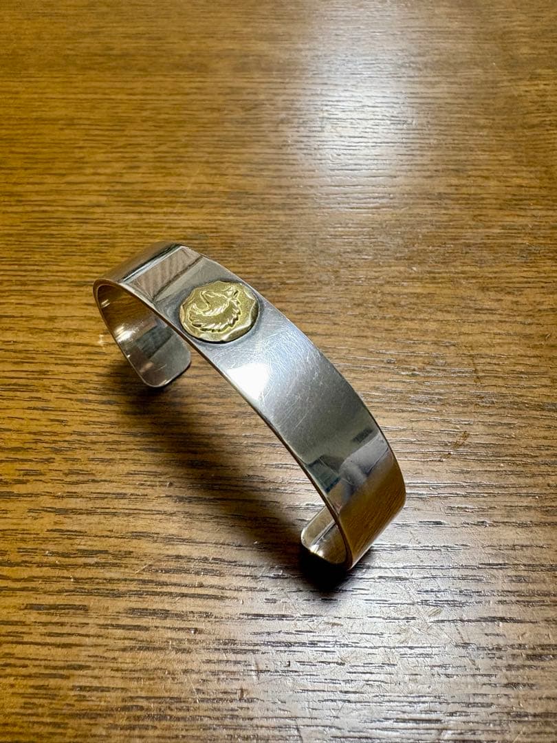 tady&king 平打ちバングルウルフ Sサイズ タディ キング K18