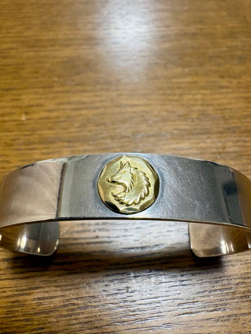 tady&king 平打ちバングルウルフ Sサイズ タディ キング K18