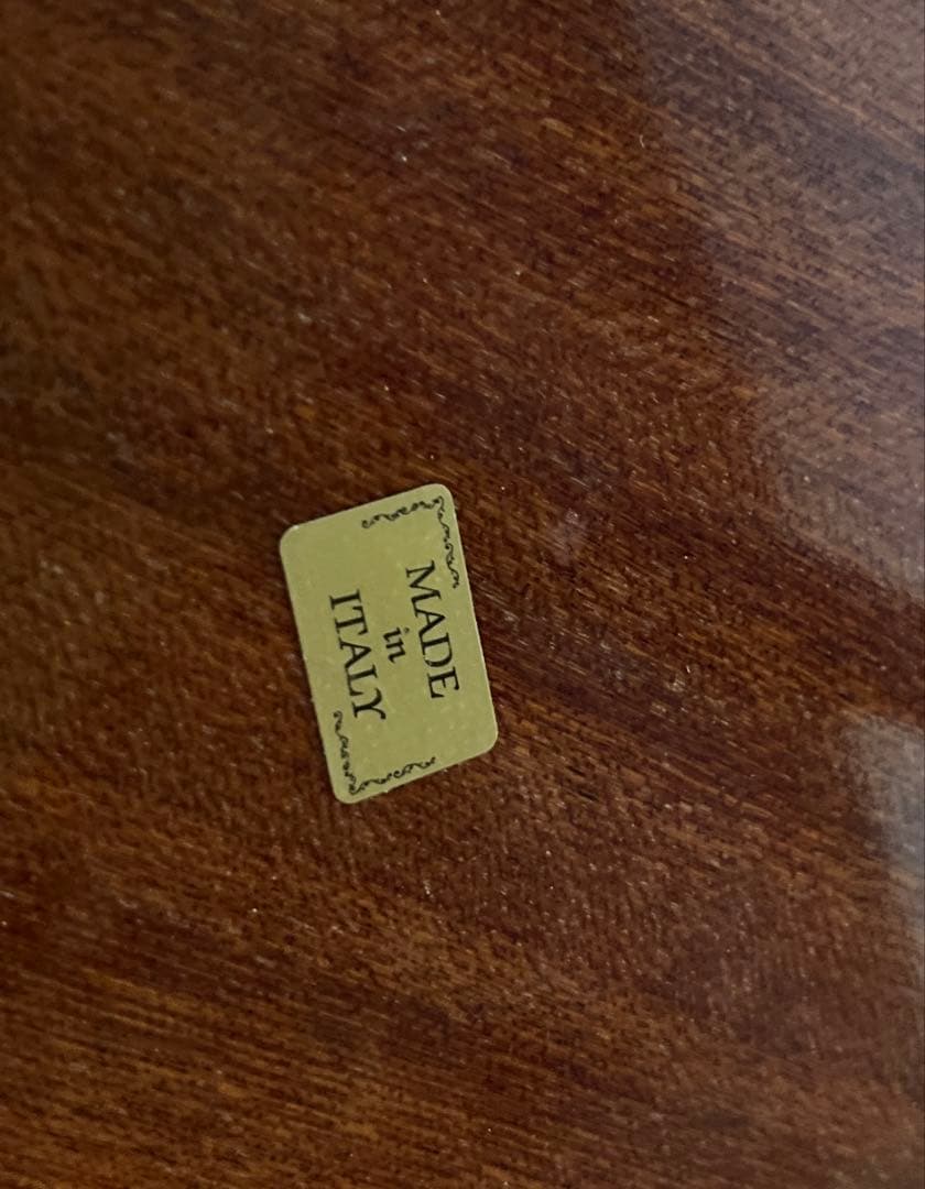 イタリア製　象嵌アンティーク家具　キッチンワゴン　サイドワゴン　キャスターワゴン