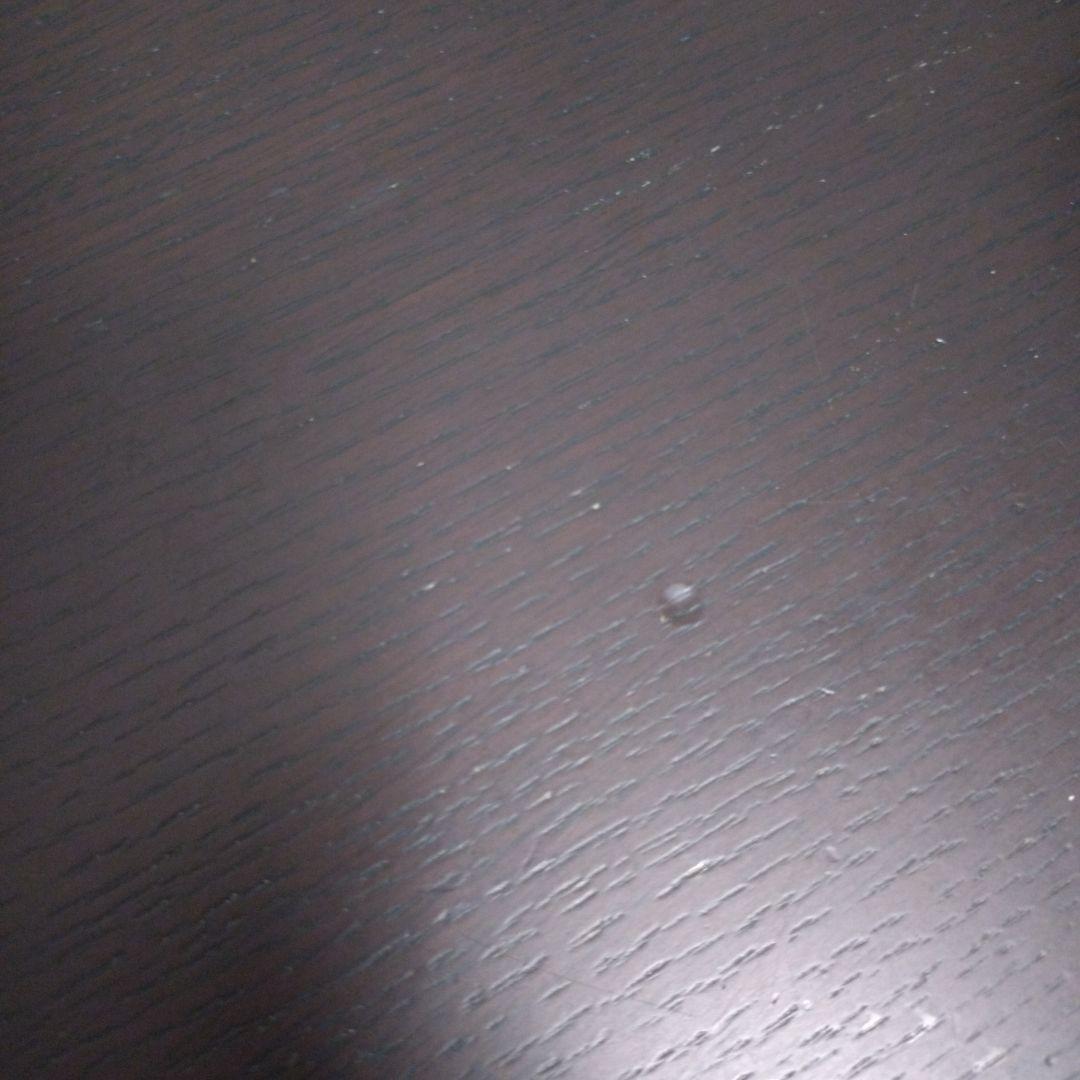 ダークブラウン 楕円形センターテーブル