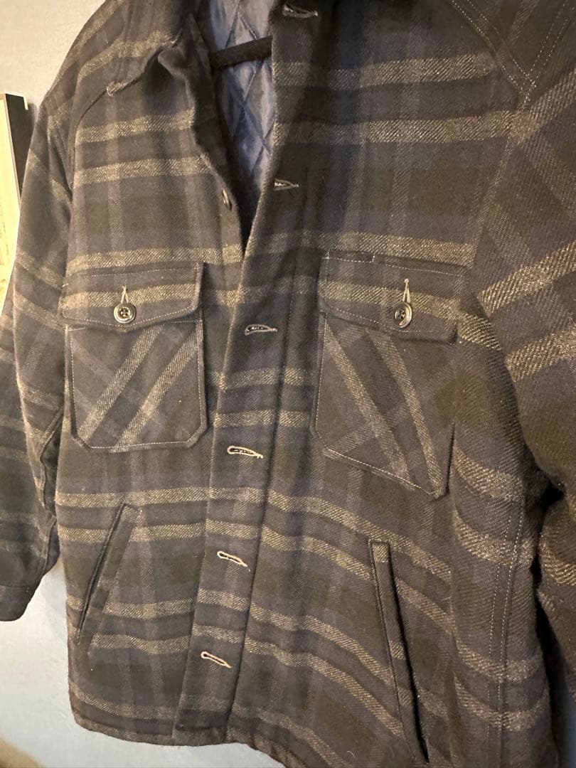 TROPHY CLOTHING ウール チェックジャケットXL相当着用少なめ