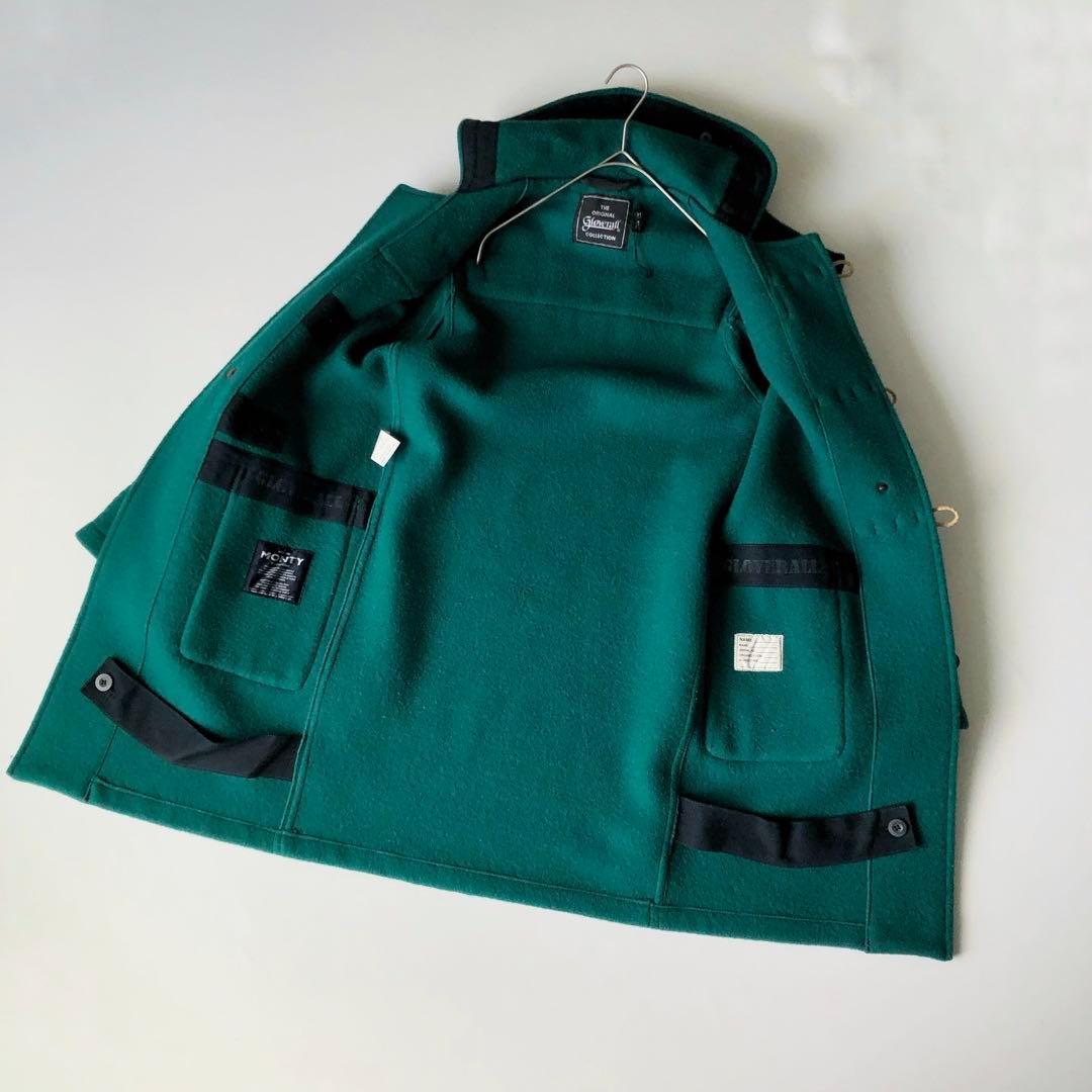 2965y美品　グローバーオール　ダッフルコート　緑　モンティ