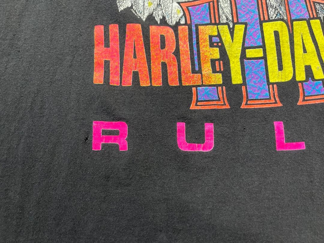 HARLEY-DAVIDSON ゴーグルイーグルデザイン Tシャツ