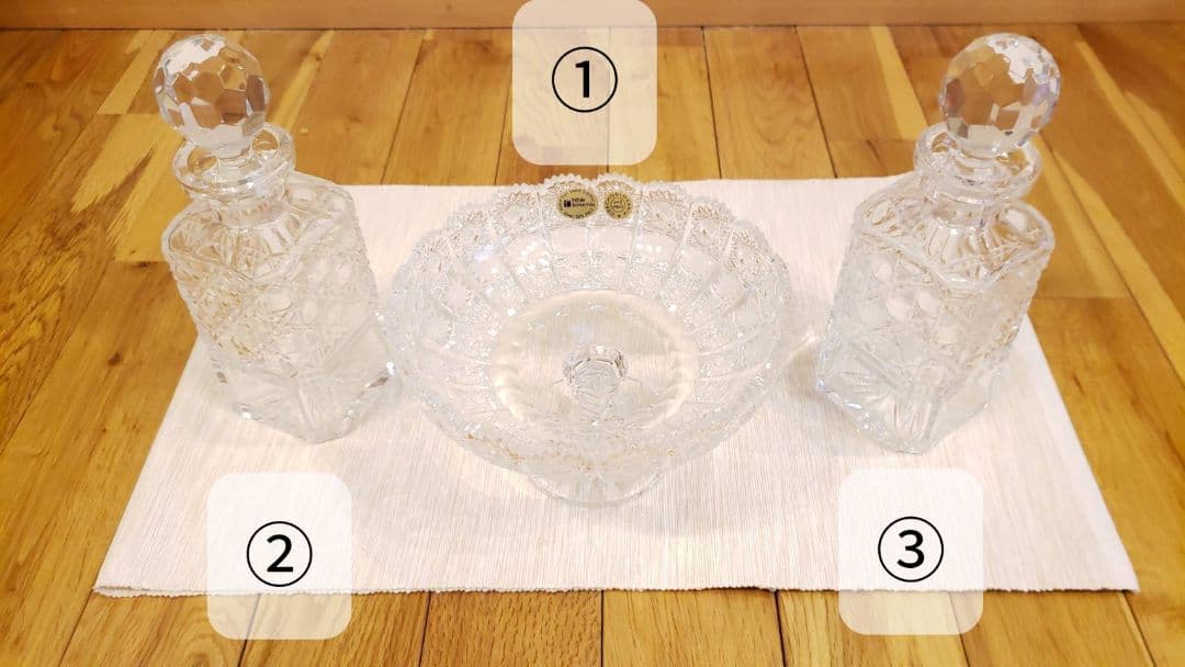 【バラ売り可】クリスタルボウル、クリスタルデカンタ（トムボヘミアクリスタル）