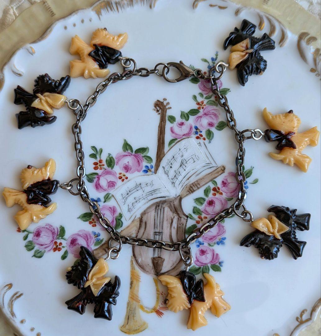 ベークライト テリア犬 ブラウンとベージュ ブレスレット ヴィンテージ 希少