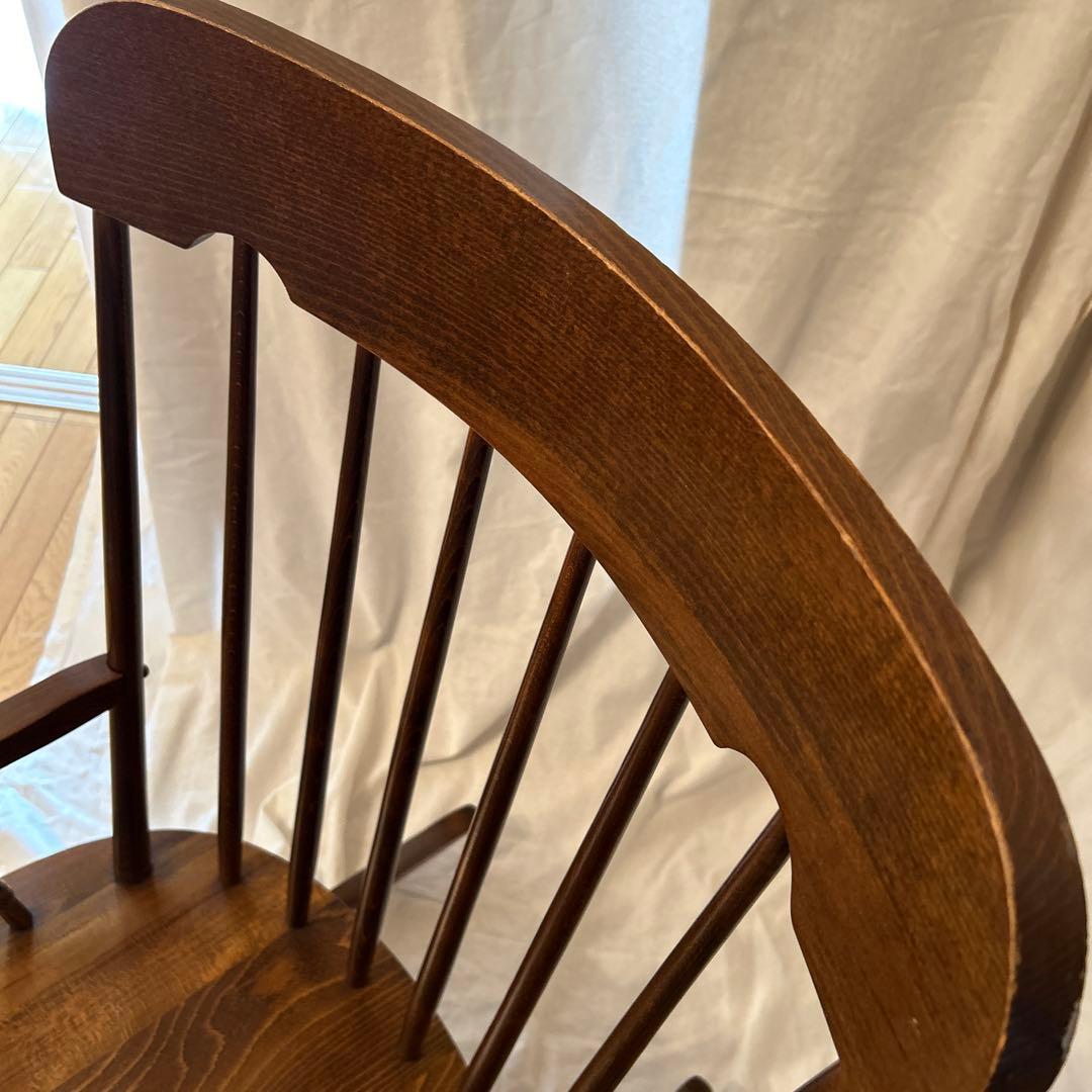 柏木工 （カシワ）ロッキングチェア キズ スレありますが艶と味あります