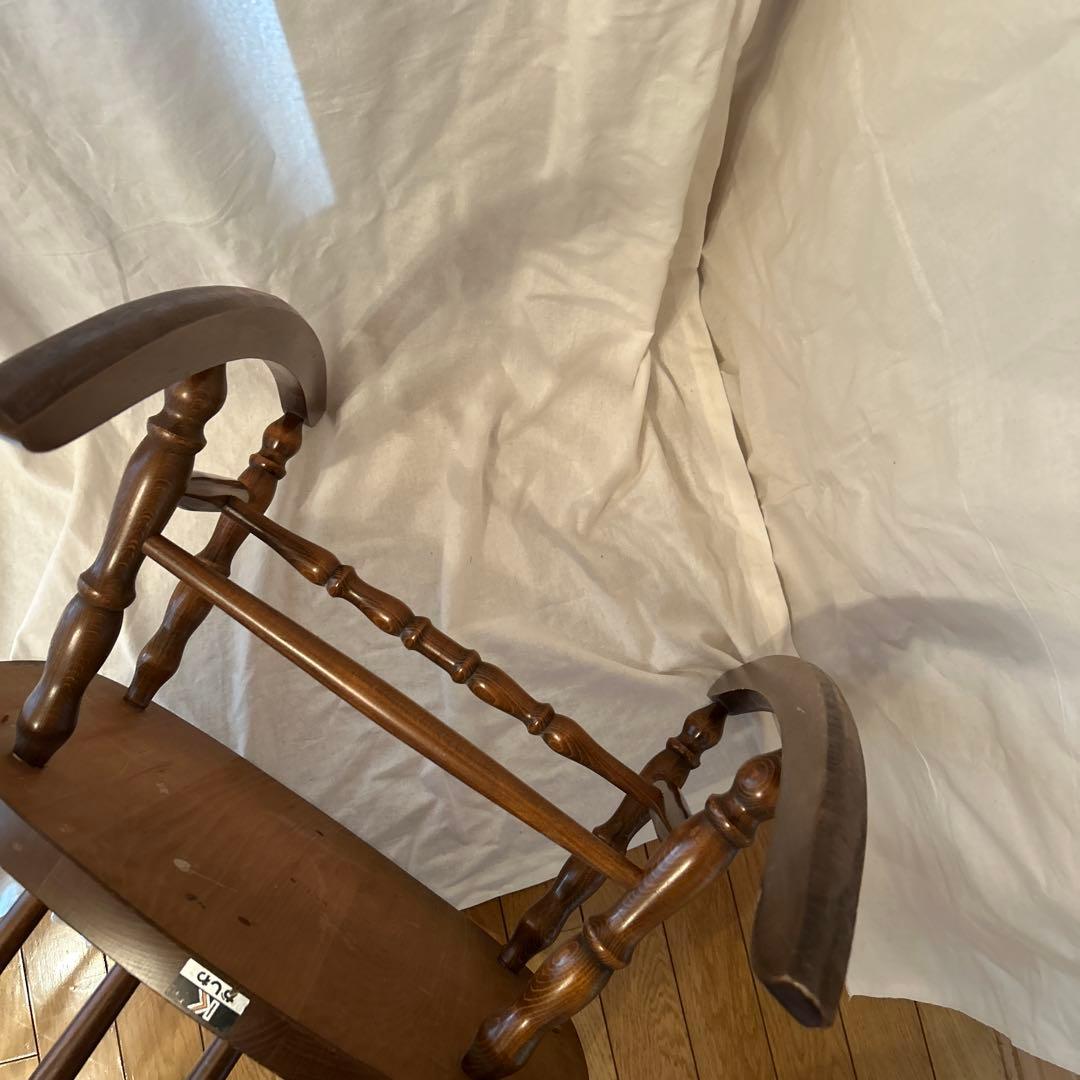 柏木工 （カシワ）ロッキングチェア キズ スレありますが艶と味あります