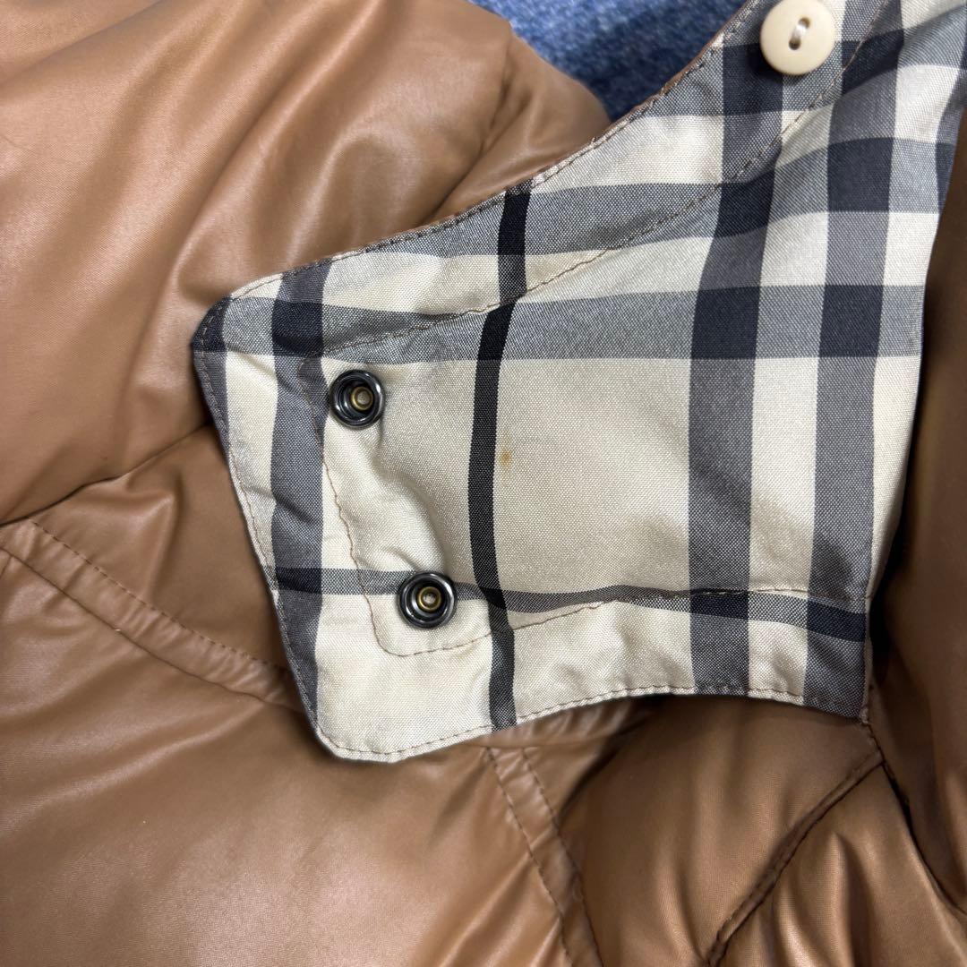 秦*琳様 バーバリーブルーレーベル　ダウンコート　フード付き　ノバチェック　大き